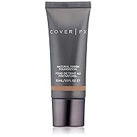 Cover FX Natural Finish Foundation: Water-based Foundation that Delivers 12-hour Coverage and Natural, Second-Skin Finish with Powerful Antioxidant Protection - N85, 1 Fl Oz