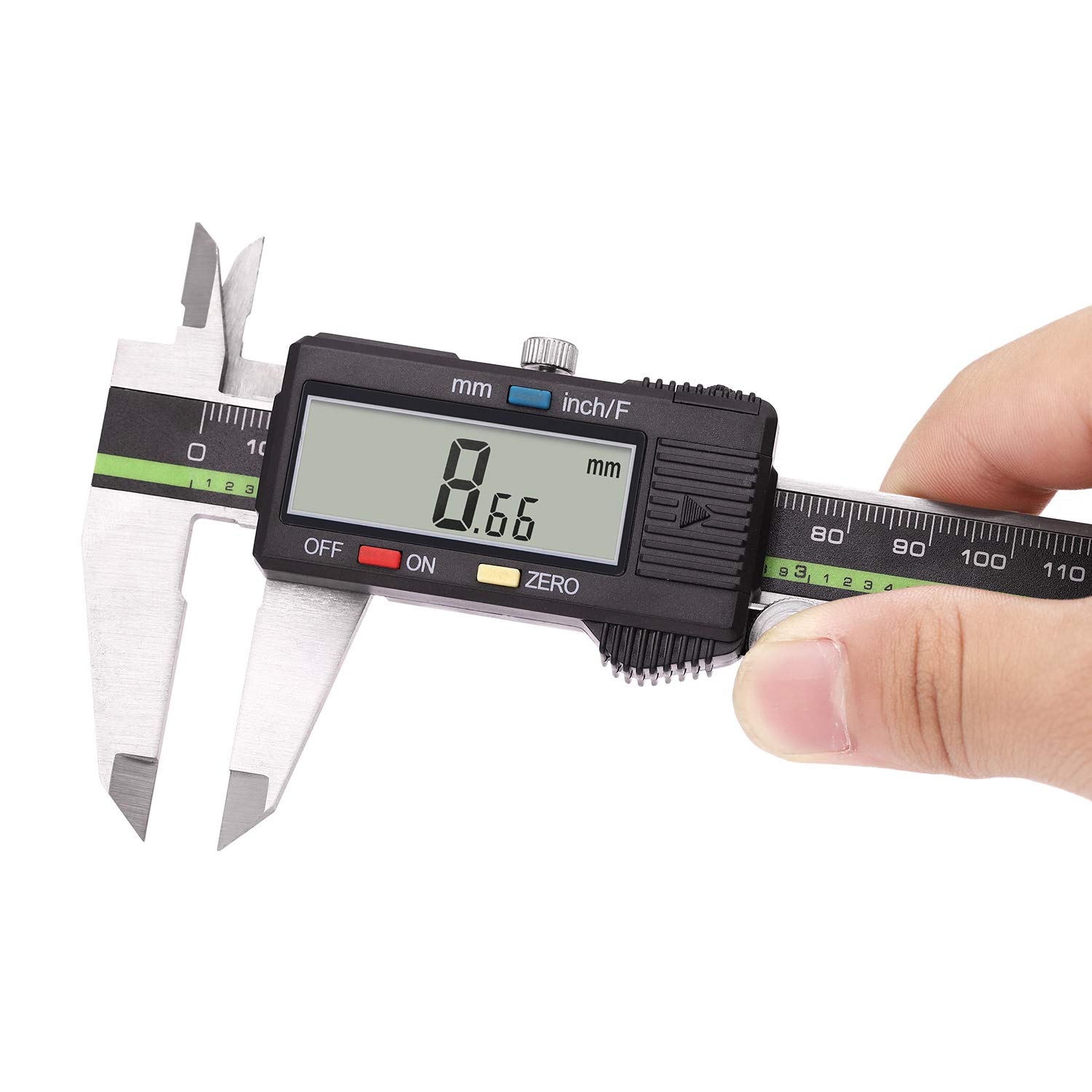 Digital Caliper 6 Inch Measuring Tool Stainless Steel Inch Fractions Milimeter 