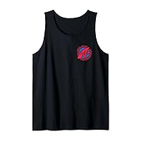 Marvel Avengers A-Logo Icon and Super Hero Names Tank Top