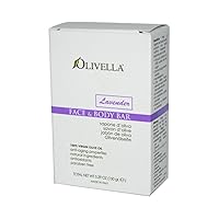 Olivella Face and Body Bar Soap, Lavender, 5.29 Ounce