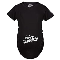 Maternity We're Hungry Funny Baby Bump Pregnancy Announcement T Shirt