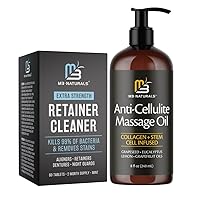Retainer Cleaner 60 Tablets and Anti Cellulite Oil Bundle
