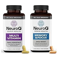 NeuroQ Memory & Focus with Multi-Vitamin - Boosts Cognitive Performance & Healthy Brain Function - Supports Immunity - 120 Capsules