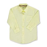 French Toast Little Boys' L/S Button-Down Shirt (Sizes 4-7) - Yellow, 6