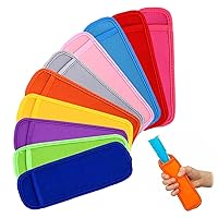 Ice Cube Molds TraysIce Pop Holders BPA-Free Reusable Ice Pop Pouches Ice Pop Sleeves Cold No Drip Popsicle Holder Bag for Party 10Pcs