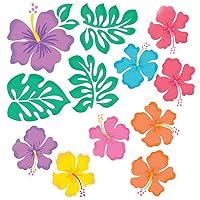 Vibrant Multicolor Summer Hibiscus Value Pack Cutouts - 11