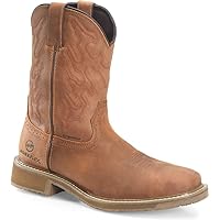 Double H Boots Mens - 11 Workflex Wide Square Comp Toe Brown
