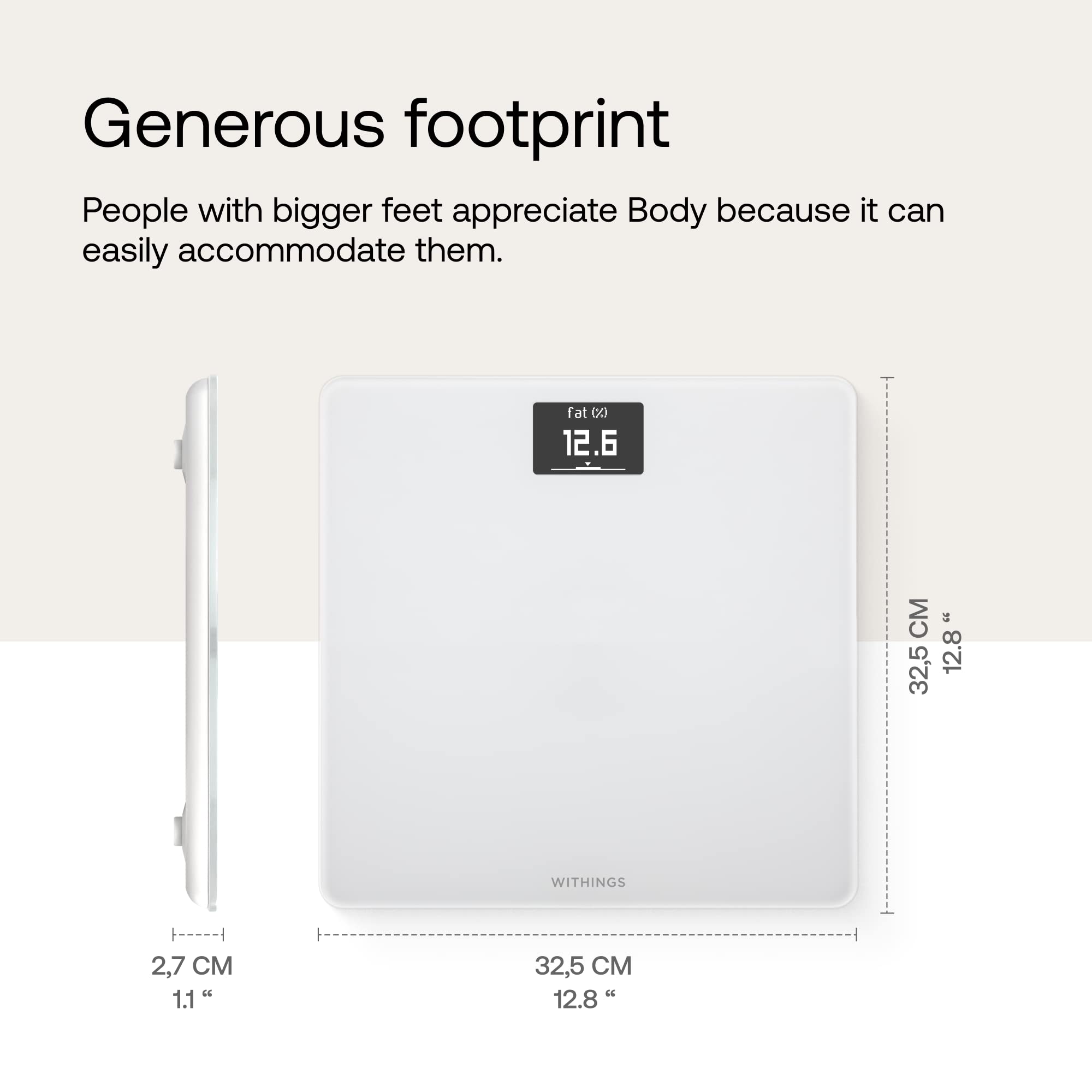 Withings Body - Digital Wi-Fi Smart Scale with Automatic Smartphone App Sync, BMI, Multi-User Friendly, with Pregnancy Tracker & Baby Mode