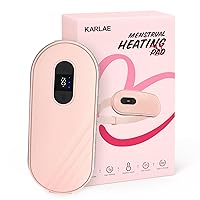 3000mAh Portable Cordless Heating Pad for Cramps, Menstrual Heating Pad with 5 Heat Levels and 5 Massage Vibration Modes, Fast Heating for Period Pain Relief, Gifts for Women and Girl