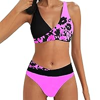 Womens Swimming Shorts and Tops Two Pieces Tankini Set Swimsuit
