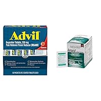 Advil Pain Reliever Tablets with Medi-First Mint Antacid Chewable Tablets