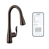 Arbor Oil Rubbed Bronze Smart Faucet Touchless Pull Down Sprayer Kitchen Faucet with Voice Control and Power Boost, 7594EVORB