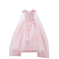 2024 Ball Gown A line for Little Girls Junior Kids Off Shoulder Tulle Cape Designer Flower Girl Dresses for Wedding