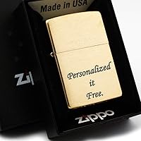 Personalized Groomsmen Zippo Lighter (204 Solid Brass)
