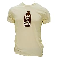 Beer T Shirt. Life's Too Short for Crappy Beer. Art Great Gift for him and her. Good Beer Lovers tee.