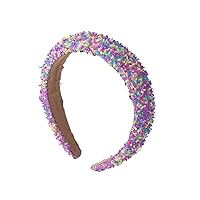 Rhinestone Headband for Women Girls,3Pcs Rhinestone Padded Headbands for Women Wedding Birthday Birthday Prom Pageant Party Halloween Hair Accessories for Women Girls