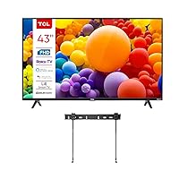 TCL 43-Inch Class S FHD 1080p Smart Roku TV + Wall Mount WiFi Works with AIR Play Siri Alexa and Google Assistant (Renewed)