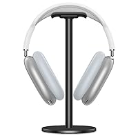 Link Dream Full Aluminum Headphone Stand Headset Holder Gaming Headset Holder with Non-Slip Silicone Earphone Stand for All Headphone Sizes (Black)