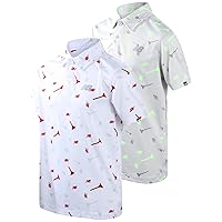 New Balance Boys' Polo T-Shirt - 2 Pack Short Sleeve Dry Fit Shirt - Performance Collared Golf Shirt (8-20)