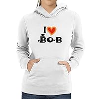Personalized I Love Tricolor Heart Add Any Name Women Hoodie