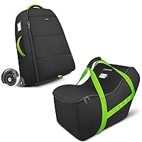 YOREPEK Infant Car Seat Travel Bag Compatible with All Nuna Pipa Car Seat and Base,Chicco KeyFit 30 and Base, Padded Stroller Travel Bag with Wheels for Airplane Compatible with Nuna Mixx Next