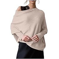 Women's Crewneck Sweatshirt Long Sleeve Neck Tunic Tops Fall Baggy Slouchy Pullover Sweaters Off The, S-3XL
