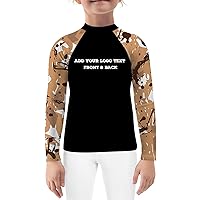 Custom Print Front & Back Long Sleeve Rash Guard - Competition No Gi Jiu Jitsu Base Layer