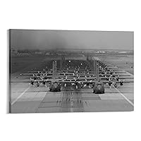 C-130 Hercules Transport Aircraft Modern US Air Force Aircraft Photography Black And White Pictures Wall Art Paintings Canvas Wall Decor Home Decor Living Room Decor Aesthetic 12x18inch(30x45cm) Fra