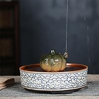 Purple Sand Tea Pet Water Spray Decoration Creative Watermelon,Pumpkin,Gourd,Little Frog Sculpture Tea Ceremony Tea Play (C)