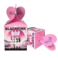 12PC Black Pink Candy Gift Boxes Black Pink Music Themed Party Supplies Black And Pink Birthday Party Snack Boxes.