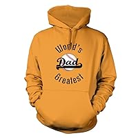 Middle of the Road World's Greatest Baseball Dad #282 - A Nice Funny Humor Men's Hoodie