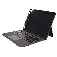 Zyyini Keyboard Cover with Touchpad, Tablet Keyboard Cases, 360° All Round Protection, for OS Tablet 10.2in 2019/2020/202, Pro, Air3 10.5in