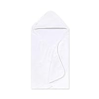 Burts Bees Baby Infant Hooded Towels Cloud White Cotton, Unisex Bath Essentials and Newborn Necessities, Soft Nursery Towel with Hood Set, 1-Pack Size 29 x 29 Inch