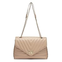 Large Crossbody Bags for Women Stylish Quilted Flap Bag with Adjustable Golden Shoulder Chain Strap