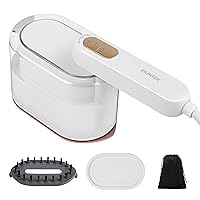 iRUNTEK Steamer for Clothes, Ironing & Steaming 2-in-1, Portable Mini Iron, 30s Fast Heat-up, Handheld Garment Steamer Iron for Home and Travel, White