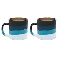 Silipint: Coffee Mug 16oz: 2 Pack - Moon Beam - Silicone Handled Unbreakable Cups, Hot/Cold Drinks, Dishwasher-Microwave-Freezer-Oven Safe