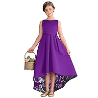YINGJIABride Muddy Camo Flower Girl Dresses High Low Wedding Guest Party Pageant Dress