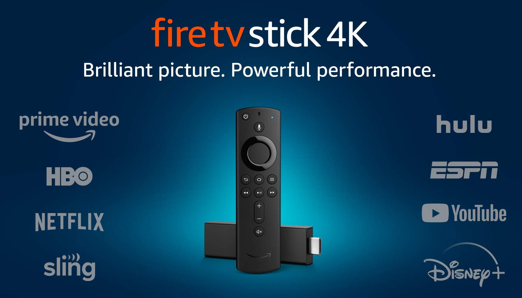 Fire TV Stick 4K streaming device with Alexa Voice Remote (includes TV controls) | Dolby Vision