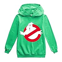 Kids Boys Long Sleeve Hoodie Graphic Sweatshirt with Hood,Ghostbusters Casual Pullover Tops