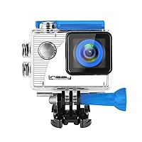 LINSAY® Funny Kids Blue Action Camera Sport Outdoor Activities HD Video and Photos Micro SD Card Slot up to 32GB