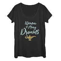 Fifth Sun Disney Aladdin Live Action Written in The Stars Women's Short Sleeve Tee Shirt