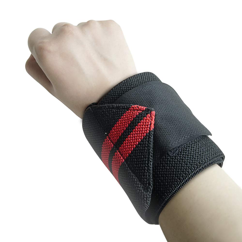 Wrist Brace Support Wrap for Working Out, Carpal Tunnel Wrist Brace for Weightlifting Powerlifting, Gym Wrist Straps Strength Training, Adjustable
