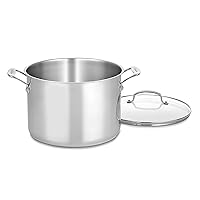 Cuisinart 76610-26G Chef's Classic 10-Quart Stockpot with Glass Cover,Brushed Stainless
