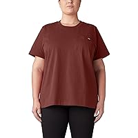 Dickies Size Women's Plus Heavyweight Short Sleeve Pocket T-Shirt