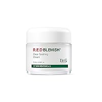 Dr.G RED Blemish Clear Soothing Cream (70ml/2.36 oz) Gowoonsesang Cosmetic, Moisturizing Recovery Cream for Sensitive Acne-Prone Skin; Cica Soothing Moisturizer