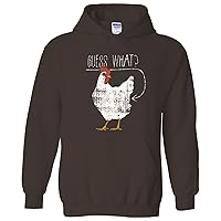 Guess What? Chicken Butt! - Funny, Sarcastic, Novelty, Graphic Hoodie