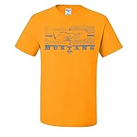Ford Mustang Honeycomb Grille Licensed Official Mens T-Shirts