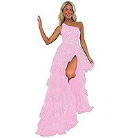 Womens Formal Wedding Dress Floor Length Sexy Formal Evening Dress One-Shoulder Cocktail Dress for Women Party