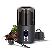 Coffee Grinder, Wancle Electric Coffee Grinder, Quiet Spice Grinder, One  Touch Coffee Mill for Beans, Spices and More, with Clean Brush Black