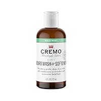 Cremo Wild Mint Beard and Face Wash, Specifically Designed to Clean Coarse Facial Hair, 6 Fluid Oz (Pack of 1)